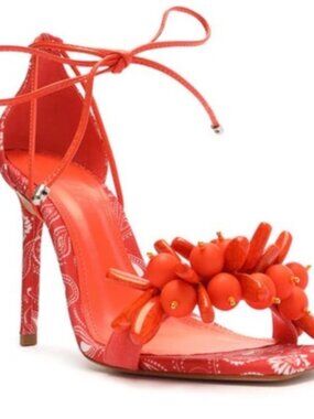 Schutz Coral Statement Heels — Size 5.5 — Worn Once — Like New